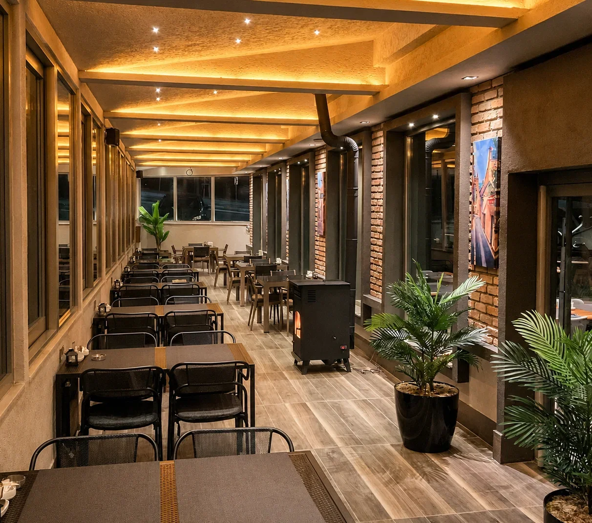 The Erzurum Hotel Palandöken teras kafe